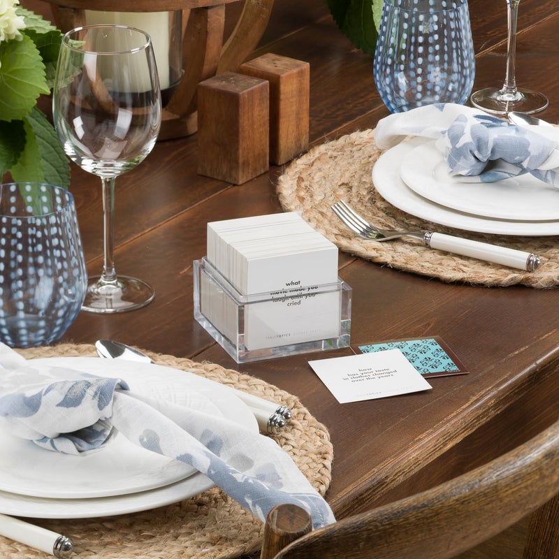 TableTopics Dinner Party Conversation Cards for Adults to Enjoy Getting to Know Each Other, 135 Entertaining Questions & Ice Breakers for Parties & Gatherings, Unique Host Gift - Image 4